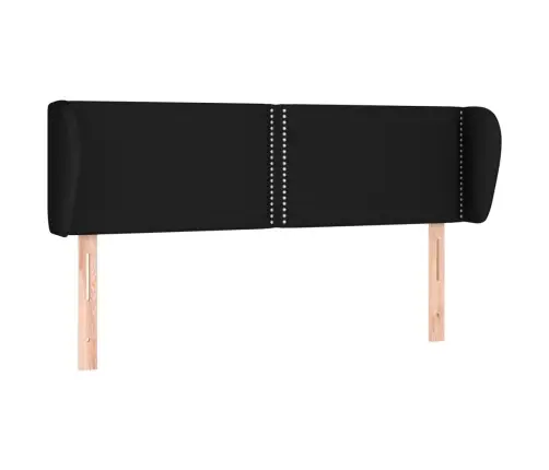 Galvgalis Ar Malām, 147X23X78/88 Cm, Melns Audums Vidaxl