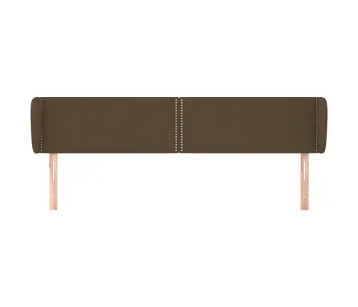 Galvgalis Ar Malām, 183X23X78/88 Cm, Tumši Brūns Audums Vidaxl