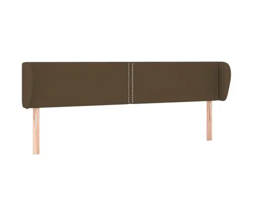 Voodipeats Servadega, Tumepruun, 203X23X78/88 cm Kangas