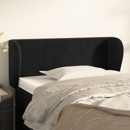 Galvgalis Ar Malām, Melns Samts, 83X23X78/88 Cm Vidaxl