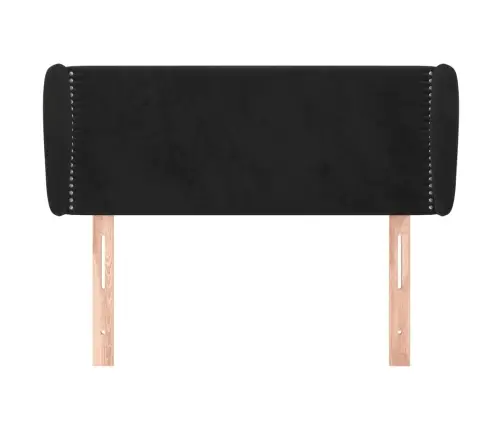Galvgalis Ar Malām, Melns Samts, 93X23X78/88 Cm Vidaxl
