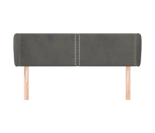 Voodipeats Servadega, Tumehall, 147X23X78/88 cm Samet