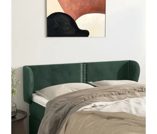 Voodipeats Servadega, Tumeroheline, 147X23X78/88 cm Samet