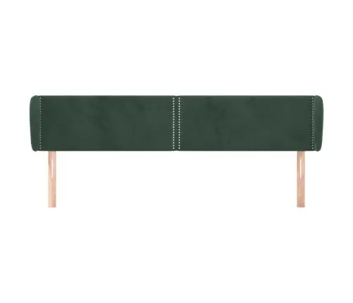 Galvgalis Ar Malām, Tumši Zaļš Samts, 203X23X78/88 Cm Vidaxl