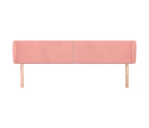 Galvgalis Ar Malām, Rozā Samts, 203X23X78/88 Cm Vidaxl