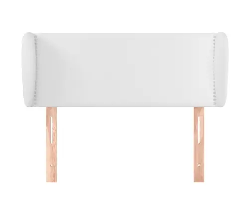 Galvgalis Ar Malām, 83X23X78/88 Cm, Balta Mākslīgā Āda Vidaxl