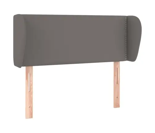 Galvgalis Ar Malām, 93X23X78/88 Cm, Pelēka Mākslīgā Āda Vidaxl