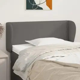 Galvgalis Ar Malām, 93X23X78/88 Cm, Pelēka Mākslīgā Āda Vidaxl