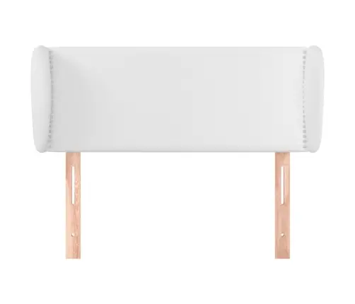 Galvgalis Ar Malām, 103X23X78/88 Cm, Balta Mākslīgā Āda Vidaxl