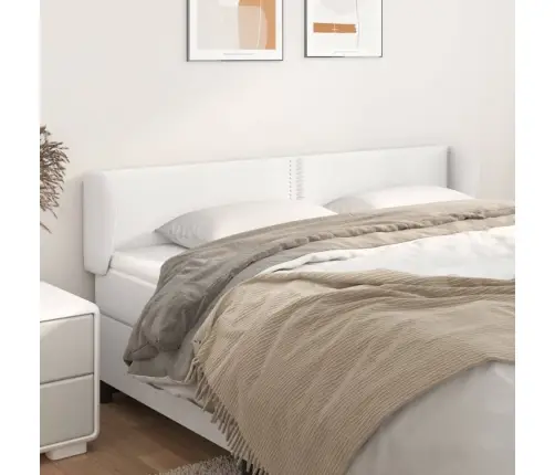 Galvūgalis Su Auselėmis, Baltos,183X23X78/88cm Dirbtinė Oda