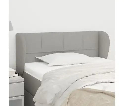 Galvgalis Ar Malām, 83X23X78/88 Cm, Gaiši Pelēks Audums Vidaxl