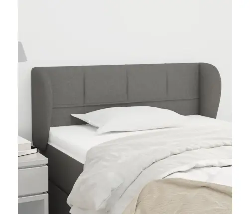 Galvgalis Ar Malām, 93X23X78/88 Cm, Tumši Pelēks Audums Vidaxl Galvgalis Ar Malām, 93X23X78/88 Cm, Tumši Pelēks Audums Vidaxl