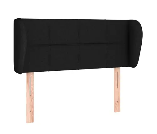 Galvgalis Ar Malām, 103X23X78/88 Cm, Melns Audums Vidaxl