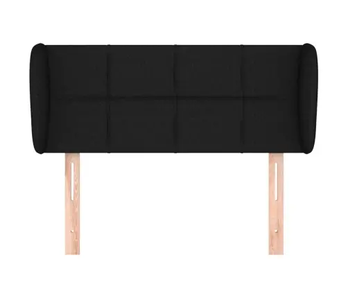 Galvgalis Ar Malām, 103X23X78/88 Cm, Melns Audums Vidaxl