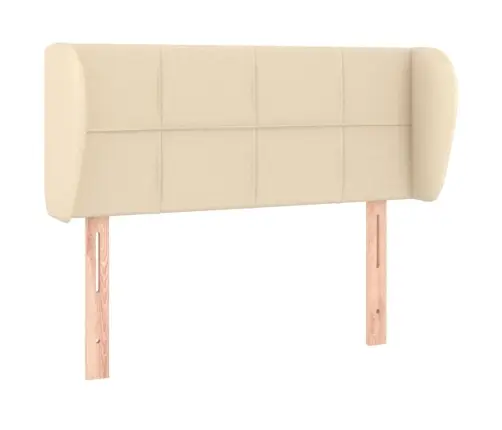 Galvgalis Ar Malām, 103X23X78/88 Cm, Krēmkrāsas Audums Vidaxl