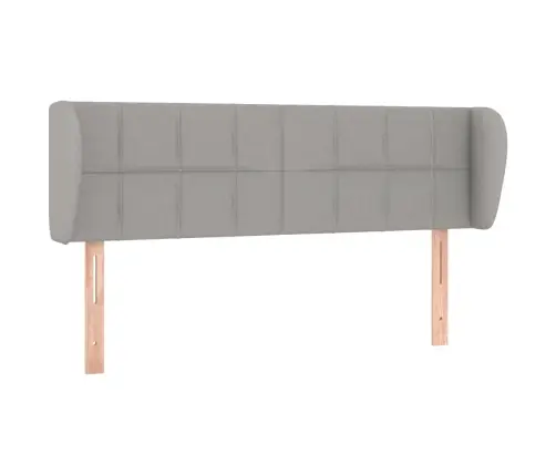 Galvūgalis Su Auselėmis,Šviesiai Pilkos,147X23X78/88cm Audinys