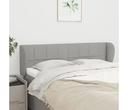 Galvūgalis Su Auselėmis,Šviesiai Pilkos,147X23X78/88cm Audinys