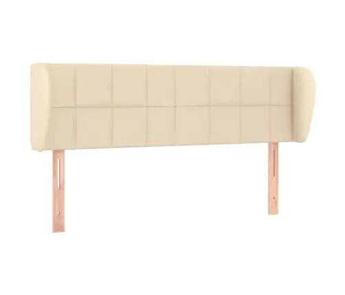 Galvūgalis Su Auselėmis, Kreminės,147X23X78/88cm Audinys