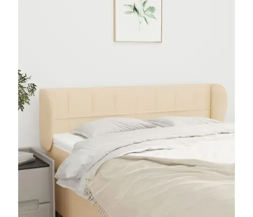 Galvūgalis Su Auselėmis, Kreminės,147X23X78/88cm Audinys