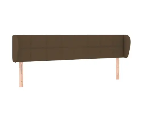 Galvgalis Ar Malām, 183X23X78/88 Cm, Tumši Brūns Audums Vidaxl