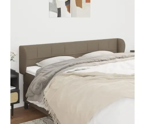 Galvūgalis Su Auselėmis,Taupe Spalvos,203X23X78/88 cm Audinys