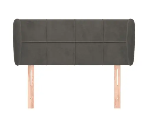 Voodipeats Servadega, Tumehall, 93X23X78/88 cm Samet