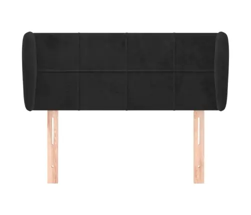 Galvgalis Ar Malām, Melns Samts, 93X23X78/88 Cm Vidaxl