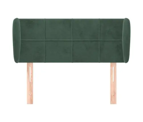 Galvgalis Ar Malām, Tumši Zaļš Samts, 93X23X78/88 Cm Vidaxl
