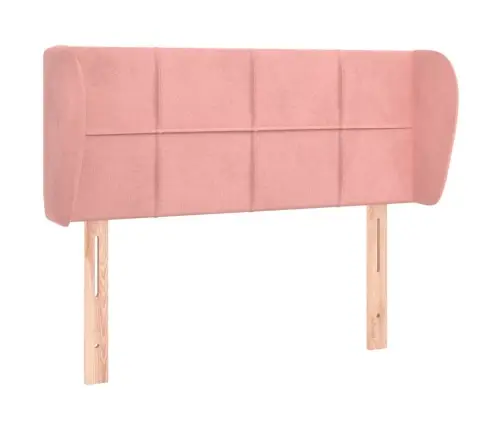 Voodipeats Servadega, Roosa, 93X23X78/88 cm Samet