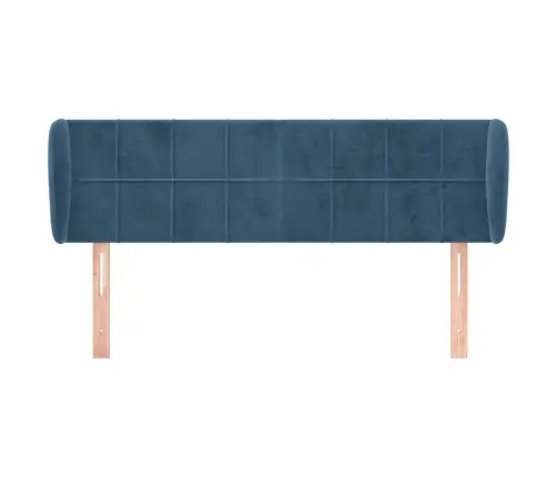 Galvgalis Ar Malām, Tumši Zils Samts, 147X23X78/88 Cm Vidaxl