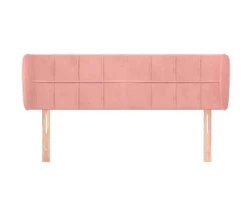 Voodipeats Servadega, Roosa, 147X23X78/88 cm Samet