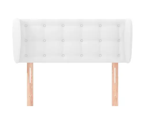 Galvgalis Ar Malām, 83X23X78/88 Cm, Balta Mākslīgā Āda Vidaxl