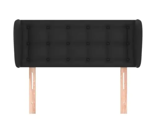 Galvgalis Ar Malām, 83X23X78/88 Cm, Melna Mākslīgā Āda Vidaxl