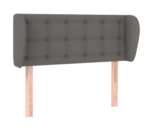 Galvgalis Ar Malām, 93X23X78/88 Cm, Pelēka Mākslīgā Āda Vidaxl