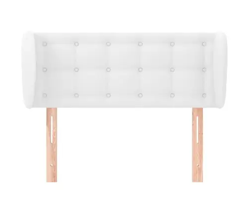 Galvgalis Ar Malām, 103X23X78/88 Cm, Balta Mākslīgā Āda Vidaxl Galvgalis Ar Malām, 103X23X78/88 Cm, Balta Mākslīgā Āda Vidaxl