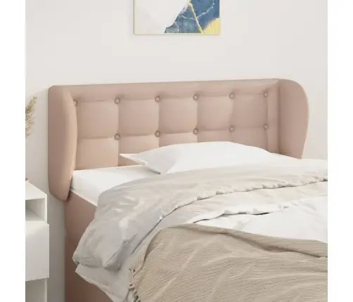 Galvūgalis Su Auselėmis, Kapučino ,103X23X78/88cm Dirbtinė Oda