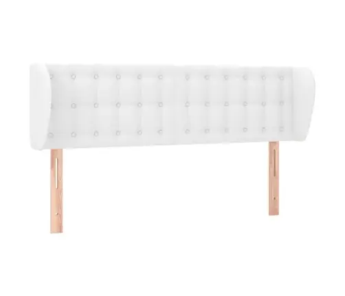 Voodipeats Servadega, Valge, 147X23X78/88 cm Kunstnahk