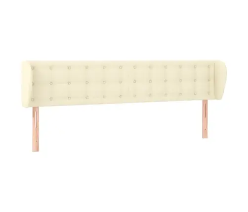 Galvgalis Ar Malām, 203X23X78/88 Cm Cm, Krēmkrāsas Mākslīgā Āda Vidaxl