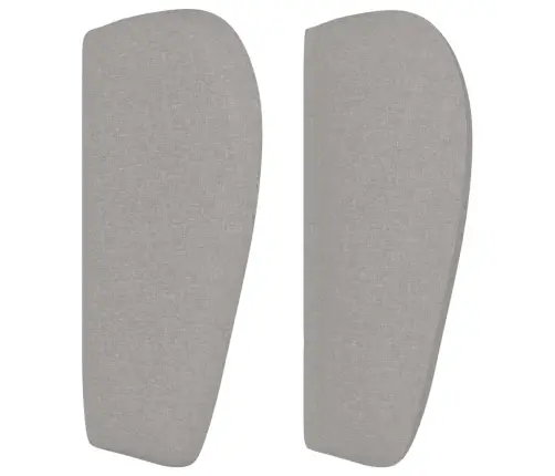 Galvūgalis Su Auselėmis, Šviesiai Pilkos,83X23X78/88cm Audinys Galvūgalis Su Auselėmis, Šviesiai Pilkos,83X23X78/88cm Audinys