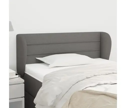 Galvgalis Ar Malām, 83X23X78/88 Cm, Tumši Pelēks Audums Vidaxl Galvgalis Ar Malām, 83X23X78/88 Cm, Tumši Pelēks Audums Vidaxl