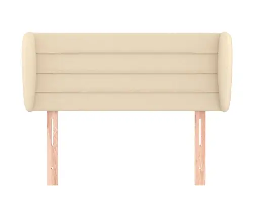 Galvgalis Ar Malām, 83X23X78/88 Cm, Krēmkrāsas Audums Vidaxl Galvgalis Ar Malām, 83X23X78/88 Cm, Krēmkrāsas Audums Vidaxl