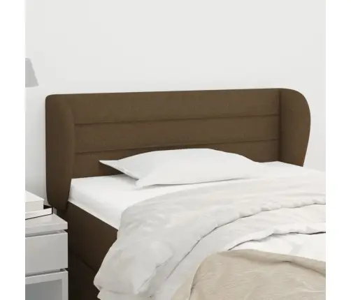 Galvgalis Ar Malām, 93X23X78/88 Cm, Tumši Brūns Audums Vidaxl