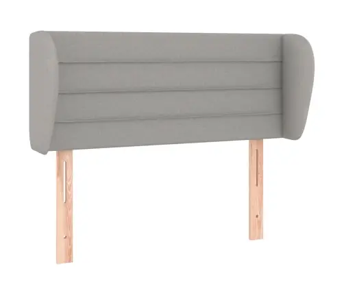 Galvūgalis Su Auselėmis,Šviesiai Pilkos,103X23X78/88cm Audinys Galvūgalis Su Auselėmis,Šviesiai Pilkos,103X23X78/88cm Audinys