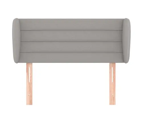 Galvūgalis Su Auselėmis,Šviesiai Pilkos,103X23X78/88cm Audinys Galvūgalis Su Auselėmis,Šviesiai Pilkos,103X23X78/88cm Audinys