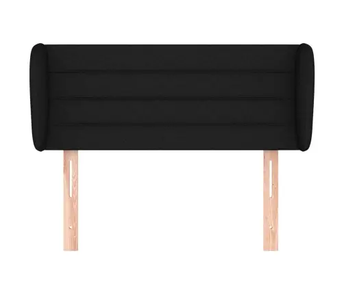 Galvgalis Ar Malām, 103X23X78/88 Cm, Melns Audums Vidaxl