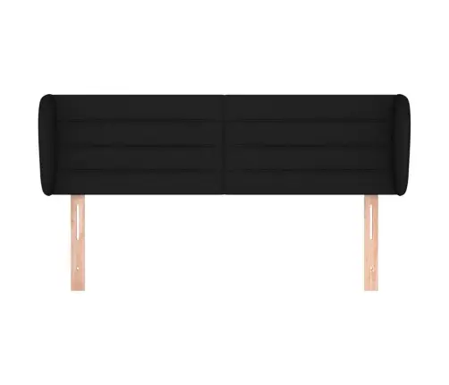 Voodipeats Servadega, Must, 147X23X78/88 cm Kangas