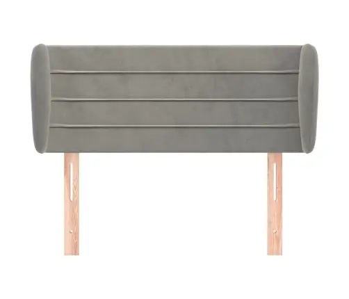 Voodipeats Servadega, Helehall, 83X23X78/88 cm Samet