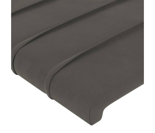 Galvgalis Ar Malām, Tumši Pelēks Samts, 83X23X78/88 Cm Vidaxl