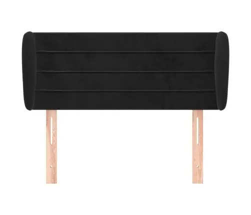 Galvūgalis Su Auselėmis, Juodos Spalvos,83X23X78/88 cm Aksomas