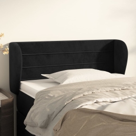 Galvgalis Ar Malām, Melns Samts, 83X23X78/88 Cm Vidaxl